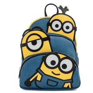 Loungefly Minions Triple Minion “Bello!” Mini Backpack